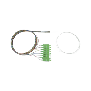 Splitter (Divisor 脫ptico) tipo PLC, de 1x8, conectores SC/APC de salida