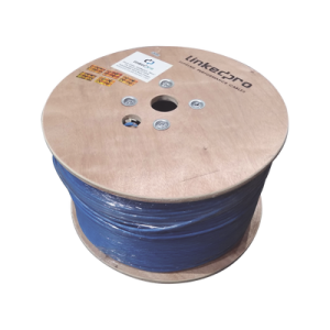 Bobina de 1000 Metros Cable Cat6+ CALIBRE 23 ALTO DESEMPE脩O, ETL,UL, con garant铆a de por vida, color azul, super flexible, de 1000 metros, para aplicaciones de CCTV, video HD, y redes de datos.