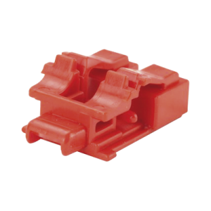 Kit de 10 Dispositivos para Bloquear Puertos de Fibra Óptica LC Duplex, Color Rojo, Incluye Llave de Extracción