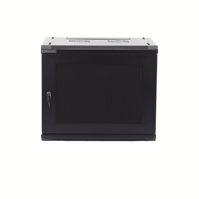 Gabinetes PRECISION, Con Puerta Perforada, de 19in, 9UR, 450mm de Profundidad, Color Negro