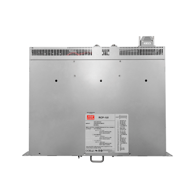 Gabinete de 1U de rack para fuentes industriales RCP-1000, soporta hasta 3 fuentes de poder industrial (Fuentes no Incluidas)