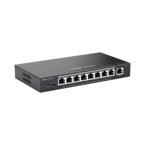 Switch PoE gigabit inteligente con 9 puertos gigabit, 8 puertos PoE+ hasta 120W, reconocimiento de c谩maras IP, valor 煤nico para redes CCTV, gestionable en la nube