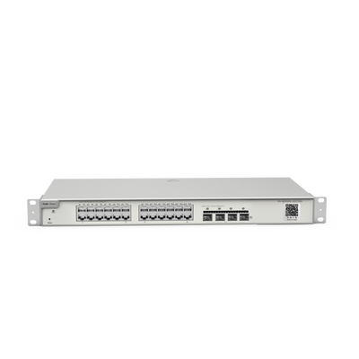 Switch Administrable con 24 Puertos Gigabit + 4 SFP+ para Fibra 10Gb, Gestión Gratuita desde la Nube
