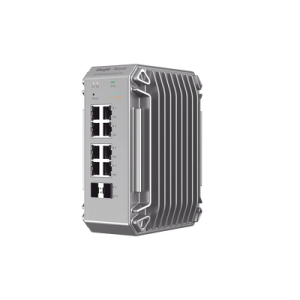 Switch de Verdadero Grado Industrial Especialmente Diseñado para Entornos Duros, Cuenta con 10 Puertos Gigabit, 8 de ellos Puertos PoE+ y 2 Puertos de Enlace Ascendente SFP
