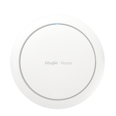 Punto de acceso Wi-Fi 6 de techo para interior 360°, doble banda, 2976 Mbps, hasta 512 usuarios, 1 puerto GE, diseño redondo, portal cautivo standalone, soporta Mesh