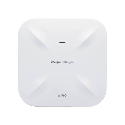 Punto de acceso Wi-Fi 6 para exterior 360°, IP 68, doble banda 1775 Mbps, puerto SFP ideal para fibra óptica, protección hasta 6 kV y protección contra erosión eólica, compatible con Reyee Mesh