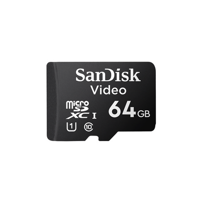 Micro SD Optimizada Para Videovigilancia / 64GB / ULTRA SDXC UHS-I/ CLASS 10 MSD / Sandisk