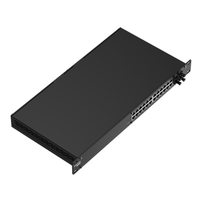 Switch Industrial Administrado L2+, 24 Puertos Gigabit Ethernet, 4 Puertos SFP, Ancho de Banda 56 Gbps, IP30, Rack Mount, PROFINET Opcional, TSWOS