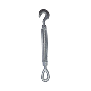 Tensor de 1/2" x 6" Acero Forjado OJO-GANCHO Galv. Inmersión en Caliente (Carga Max. 1000 Kg).