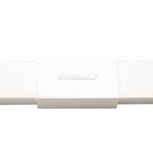 Pieza de unión color blanco de PVC auto extinguible, para canaleta TMK1720 (5280-02001)