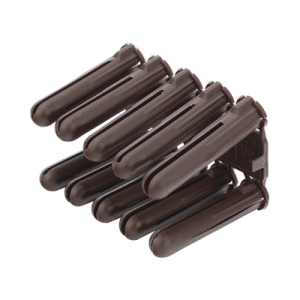 Taquete cafe 5/16" para tornillo 10mm x 1 3/4" (100pzs) (1104-04100)