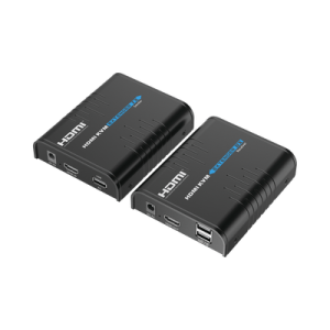 Kit extensor KVM (HDMI y USB) hasta 120 metros / Resolución 1080P @ 60 Hz / Soporta STP y UTP CAT5/5E/6 / Soporta Switch Gigabit para control KVM múltiple / Soporta hasta 253 receptores / Transmite el Video y Controla tu DVR vía USB