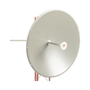 Antena altamente direccional, Ganancia de 36 dBi, Amplio rango frecuencia (4.9 - 6.5 GHz), Conectores N-Hembra, incluye montaje para torre y montaje estabilizador para fuertes vientos.