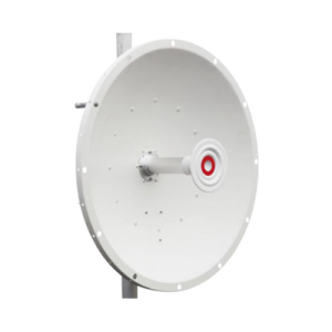 Antena direccional de 2ft, 5.9 a 7.1 GHz, Ganancia 30 dBi, Conectores RP SMA (sma hembra inverso), Polarización doble, incluye montaje para torre o mástil