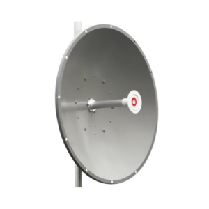 Antena direccional de 3 ft, 5.9 a 7.1 GHz, Ganancia 34 dBi, Conectores RP SMA (sma hembra inverso), Polarización doble, incluye montaje para torre o mástil