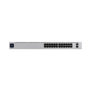 UniFi Switch USW-Pro-24-POE Gen2, Capa 3 de 24 puertos PoE 802.3at/bt + 2 puertos 1/10G SFP+, 400W, pantalla informativa
