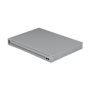 UniFi Switch USW-Pro-24-POE Gen2, con funciones capa 3, de 24 puertos PoE 802.3at/bt + 2 puertos 1/10G SFP+, 400W, pantalla informativa