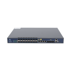OLT de 16 puertos GPON con 8 puertos Uplink (4 puertos Gigabit Ethernet + 4 puertos SFP / puertos SFP+), hasta 2,048 ONUs