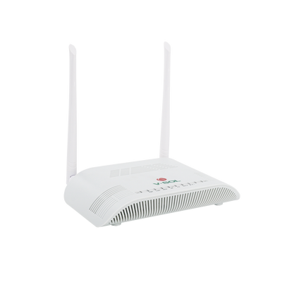 ONU G/EPON con Wi-Fi en 2.4 GHz + 1 CATV + 1 puerto LAN Gigabit + 1 puerto LAN Fast Ethernet, hasta 300 Mbps vía inalámbrico