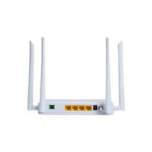 ONU Dual G/EPON con Wi-Fi AC + 4 puertos Gigabit + 1 Puerto SC/APC + 1 Puerto CATV, Hasta 1200 Mbps