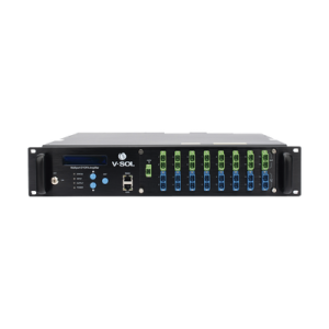 Amplificador Optico EDFA de 16 Puertos PON 1550nm con WDM de 22 dBm