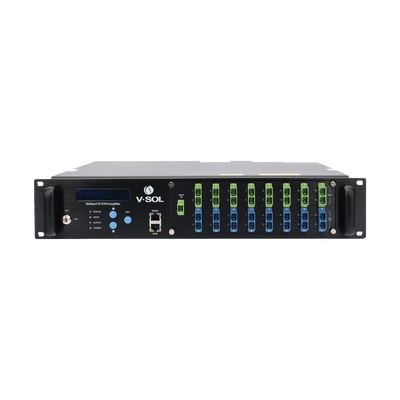 Amplificador Optico EDFA de 16 Puertos PON 1550nm con WDM de 22 dBm
