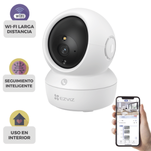 Camara Domo PT 5 Megapixel / Wifi / Seguimiento Inteligente / H265 /Audio de Dos Vías / Notificacion Push / Soporta Micro SD Hasta 512GB / Interior