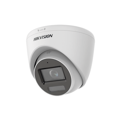 Domo TURBOHD 3K HIBRIDA B/N - Color VU / IR 40 MTS / Lente 2.8 mm / Luz Blanca 20 mts / Exterior IP67 / Microfono Interconstruido / dWDR