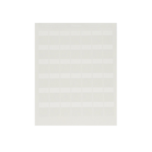 Paquete de Hojas con 2500 Etiquetas de Identificación Auto-laminadas para Impresora Láser/Inyección de Tinta, para Cables de 4.1 a 8.1 mm de Diámetro (10 - 6 AWG), Color Blanco