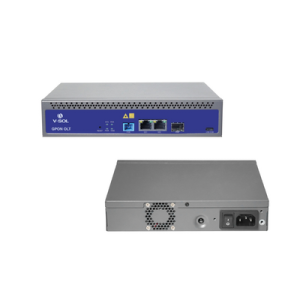 OLT de 1 Puerto GPON con 3 puertos Uplink (2 puertos Gigabit Ethernet + 1 puerto SFP/SFP+) hasta 128 ONU/ONT