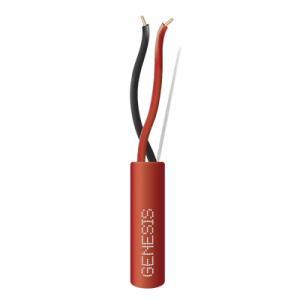 Carrete de Cable 2 x 14 AWG FPLR para Incendio y Voceo / 305 mts / Resistente a la Luz Solar / Sin Blindaje / Uso Interior