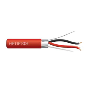 Carrete de Cable 2 x 14 AWG FPLR para Incendio y Voceo / 305 mts / Resistente a la Luz Solar / Con Blindaje / Uso Interior