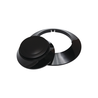 Kit de 10 Anillos y 10 Cubiertas Color Negro para Detectores de Humo, de Calor y Duales Fire-Lite, IDP y SK.