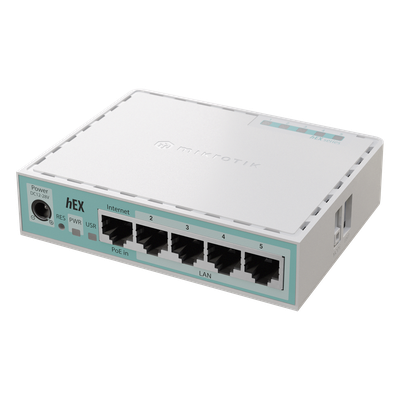 (hEX E50UG), Router 5 puertos gigabit