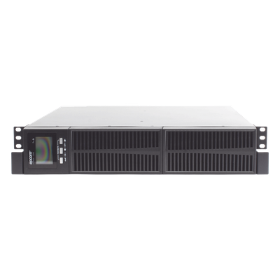 UPS de Topología On-Line Doble Conversión con Baterías Internas / Capacidad de 3KVA / 2700W / Entrada y Salida de 120 Vca / Clavija de Entrada NEMA L5-30P / Pantalla LCD Configurable / Formato Rack/Torre
