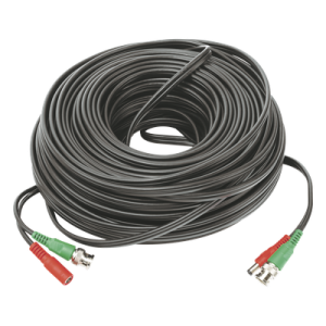 Cable Coaxial Armado con Conector BNC (Video) y Alimentación / Longitud de 40 mts / Optimizado para Cámaras 4K / Uso en Interior