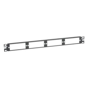 Patch Panel de Fibra Óptica, Para 4 Placas Acopladras FAP o FMP, Color Negro, 1UR